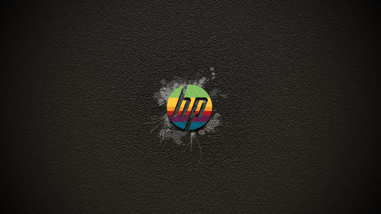 Радужный логотип HP