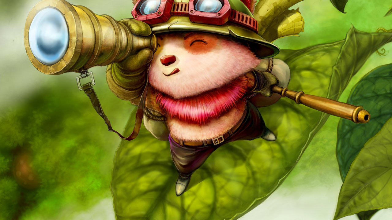 Зверек смотрит в подзорную трубу