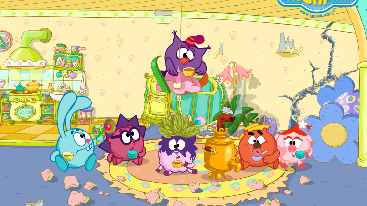 Герои мультфильма Смешарики