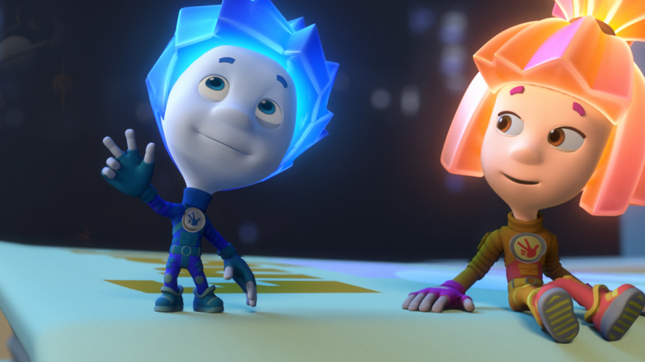 Фиксик показывает вверх