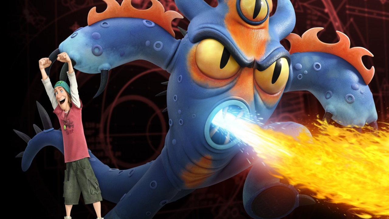 Монстр извергает пламя