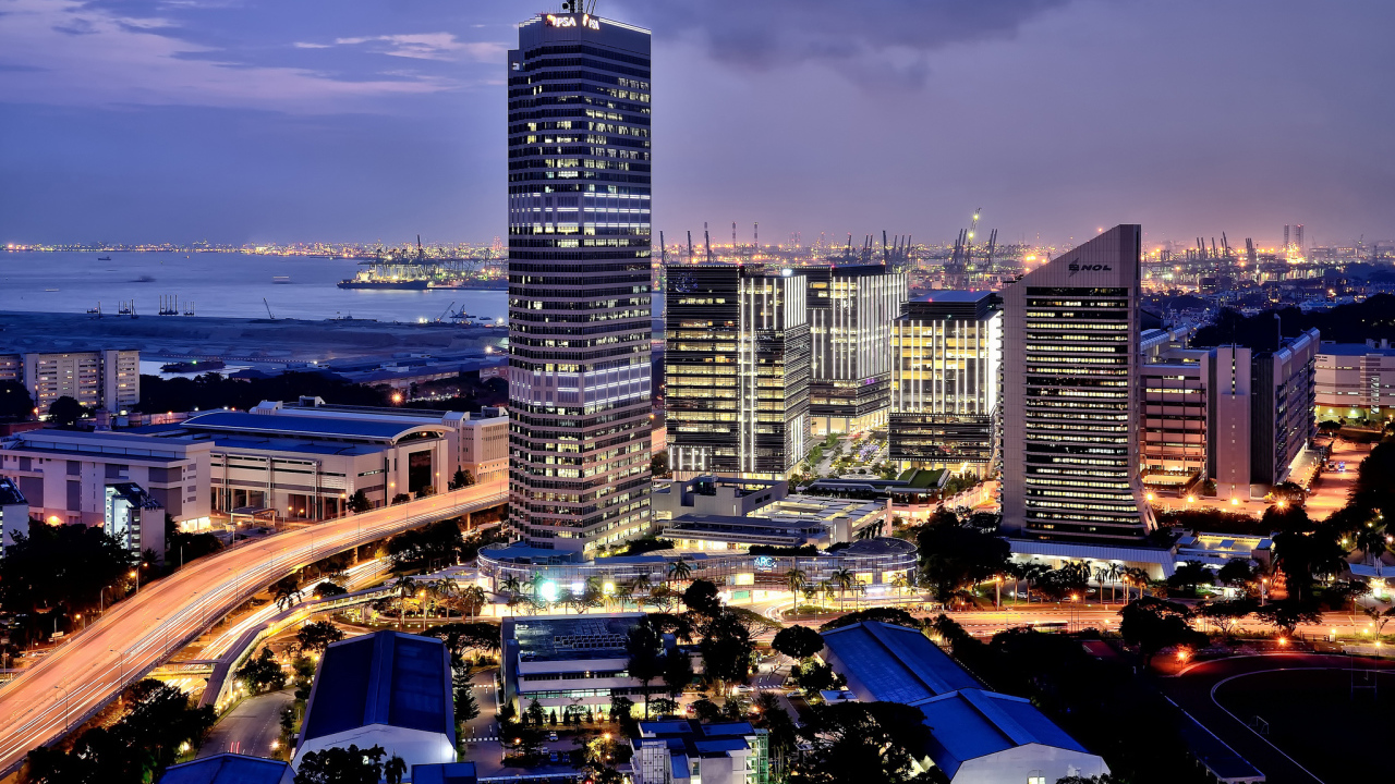 Огни города Сингапур