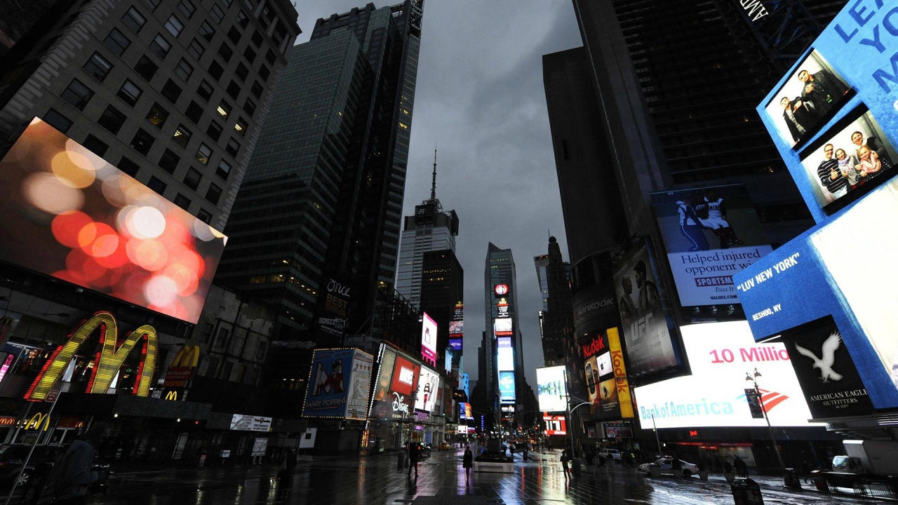 Реклама в городе Нью-Йорк