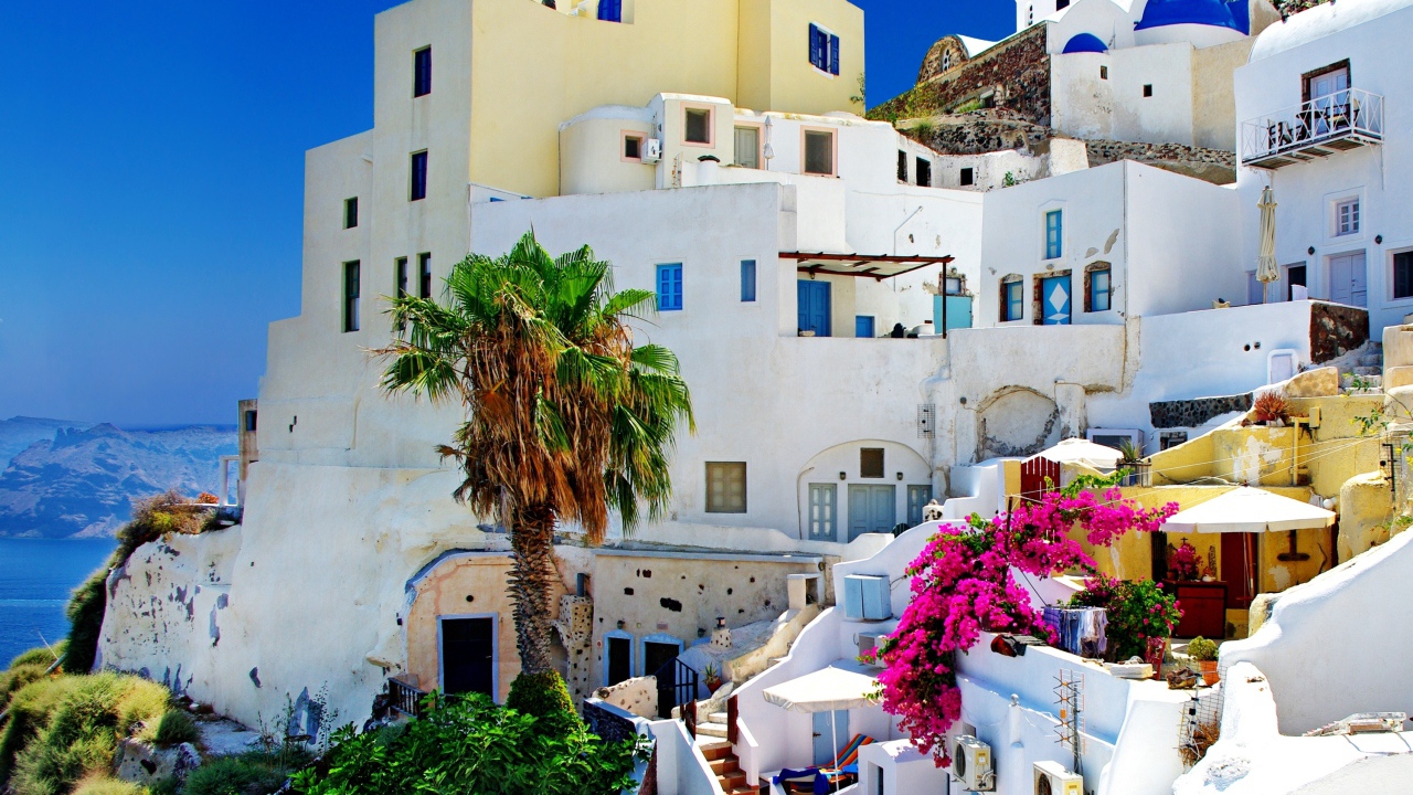 Санторини в Греции