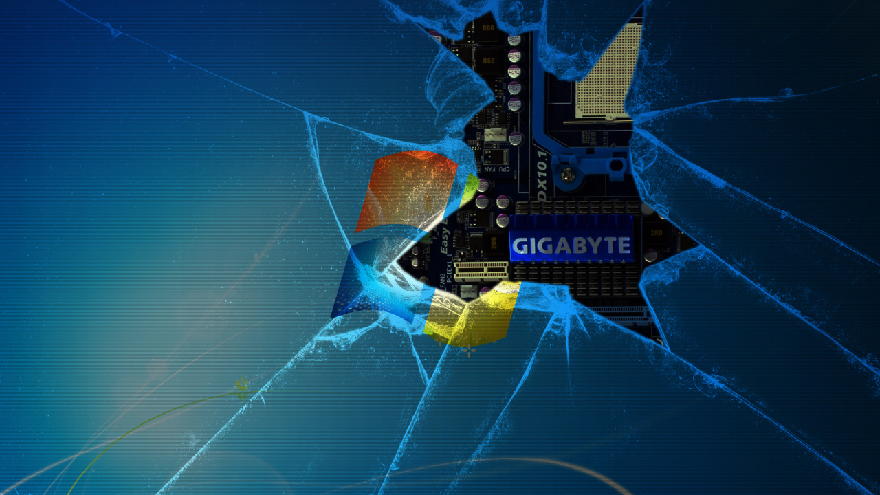 Разбитый экран монитора