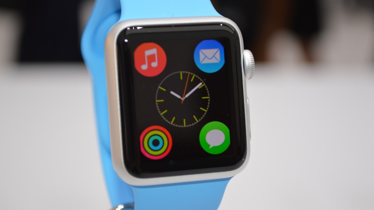 Голубой дизайн Apple Watch