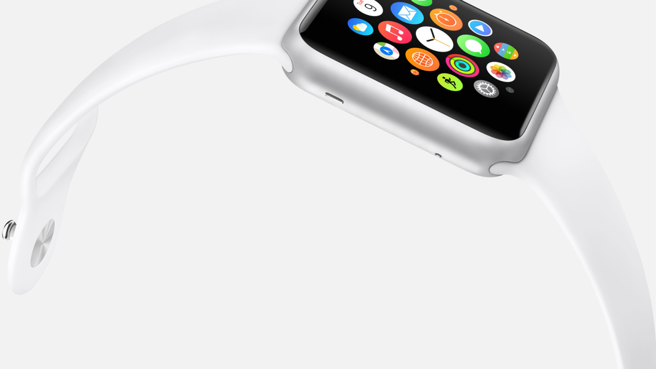 White color Apple Watch