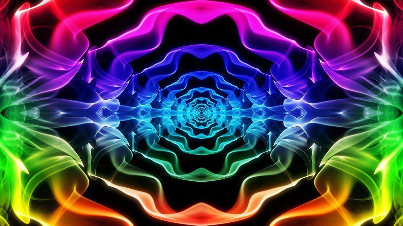 Красочная неоновая перспектива