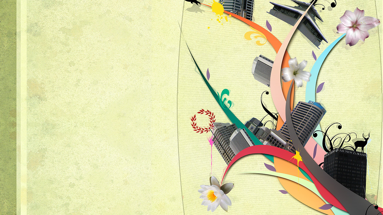 Город на стебле цветка