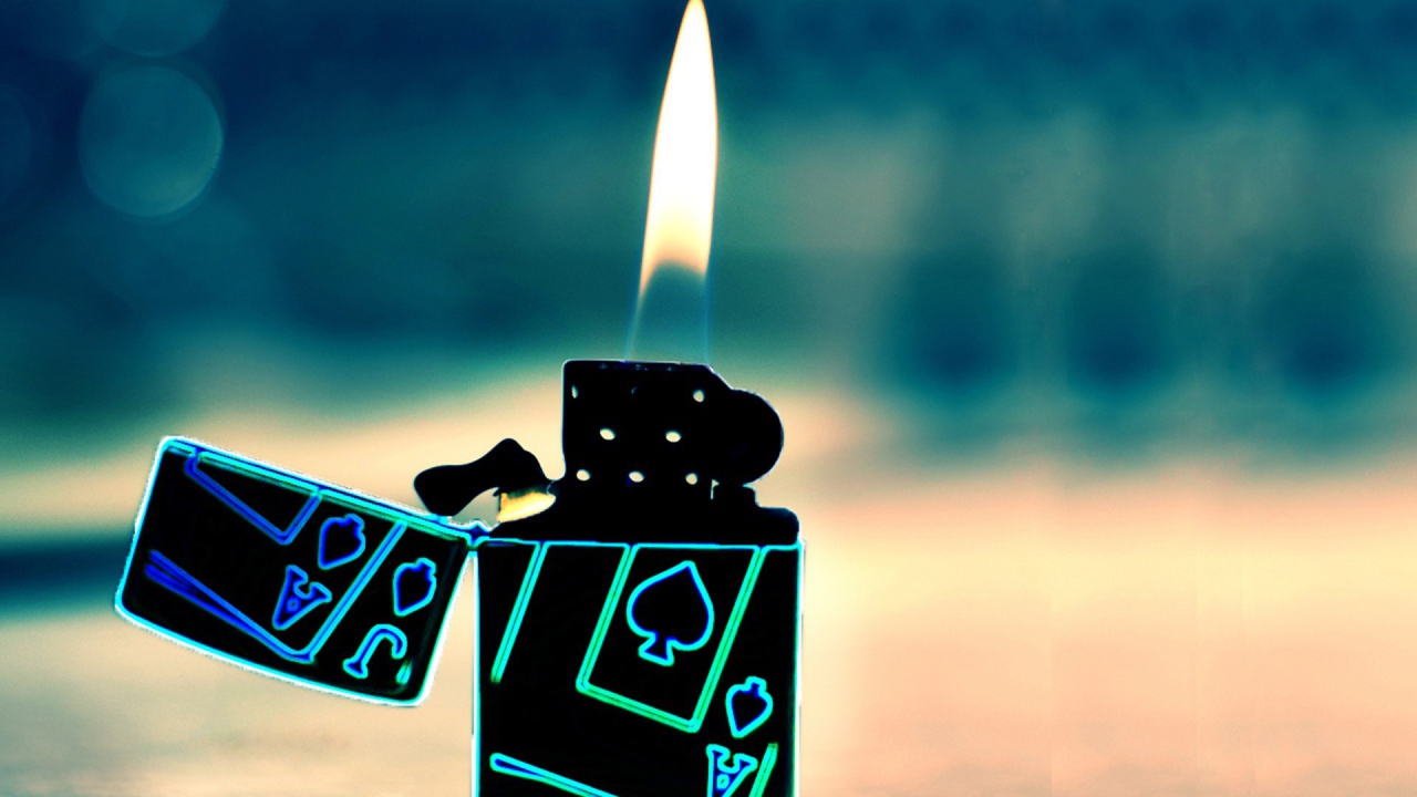 Пламя зажигалки