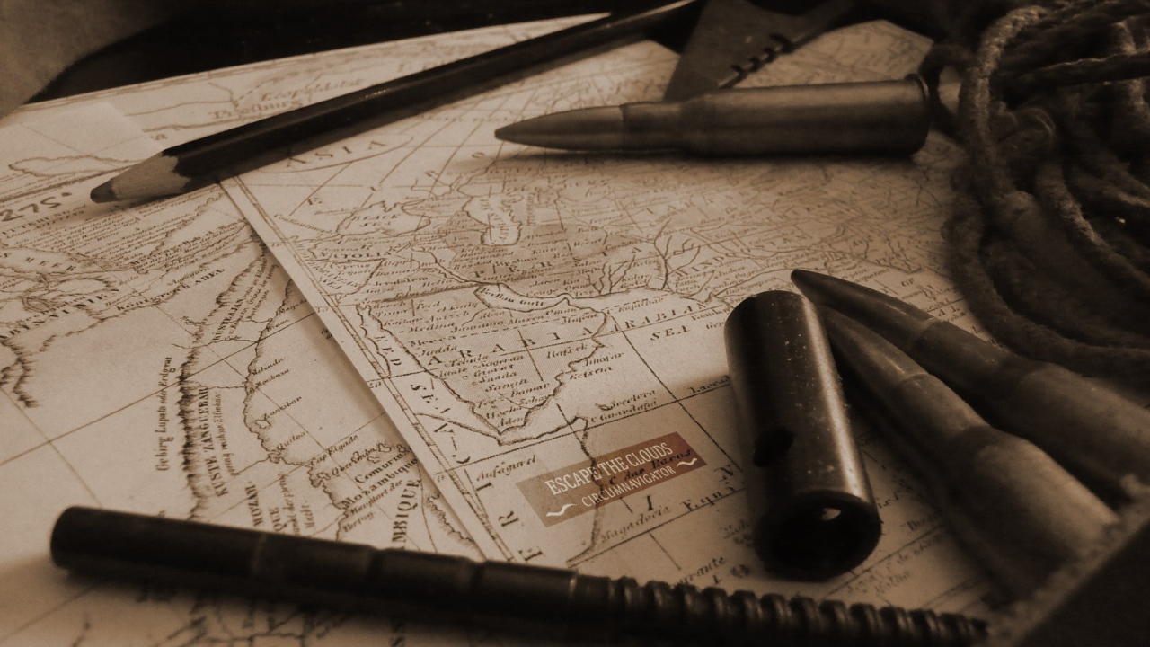 Карта мира стимпанк