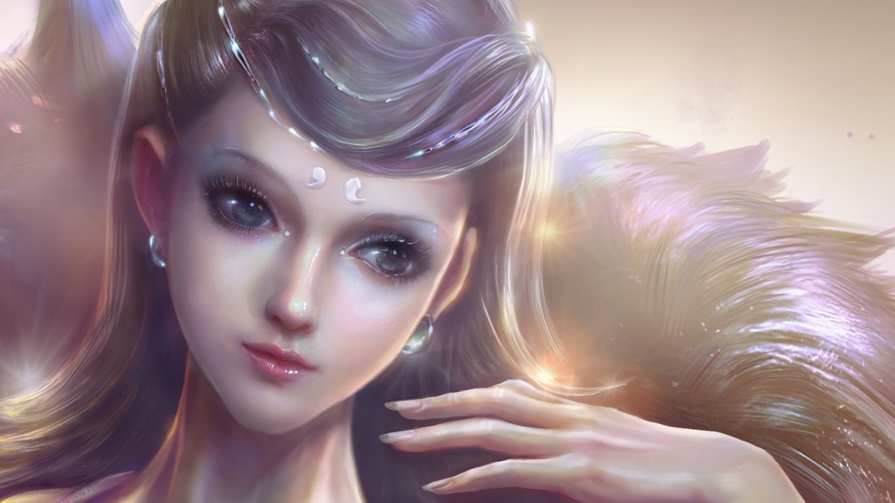 Портрет девушки Ванг Ронг ронг