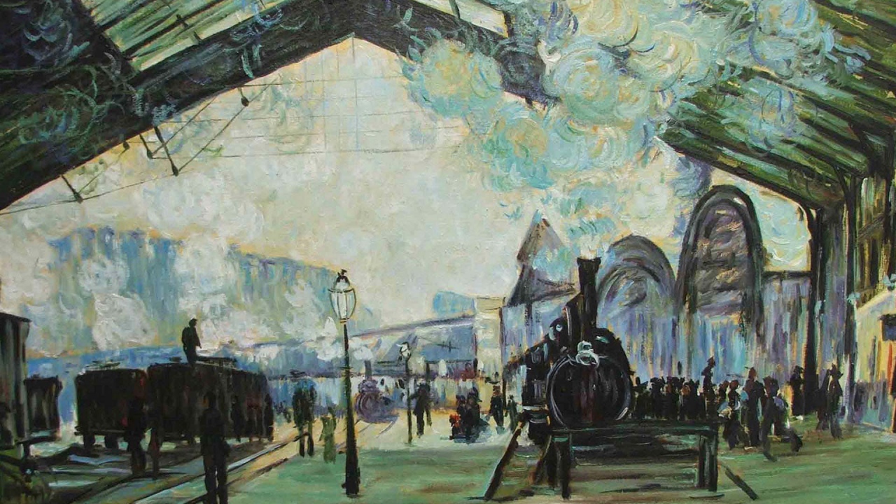 Картина Клода Моне - Вокзал