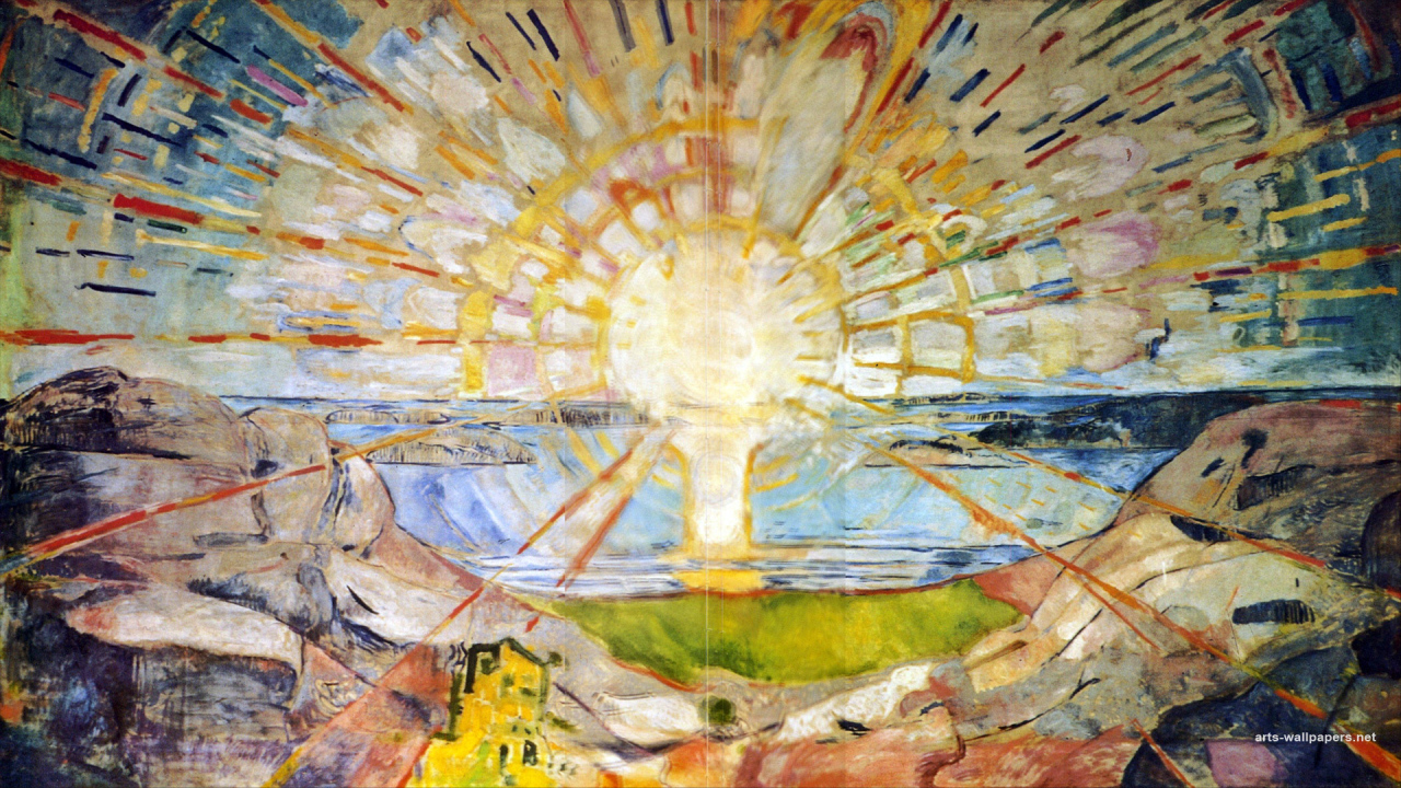 Картина Эдварда Мунка - Восход