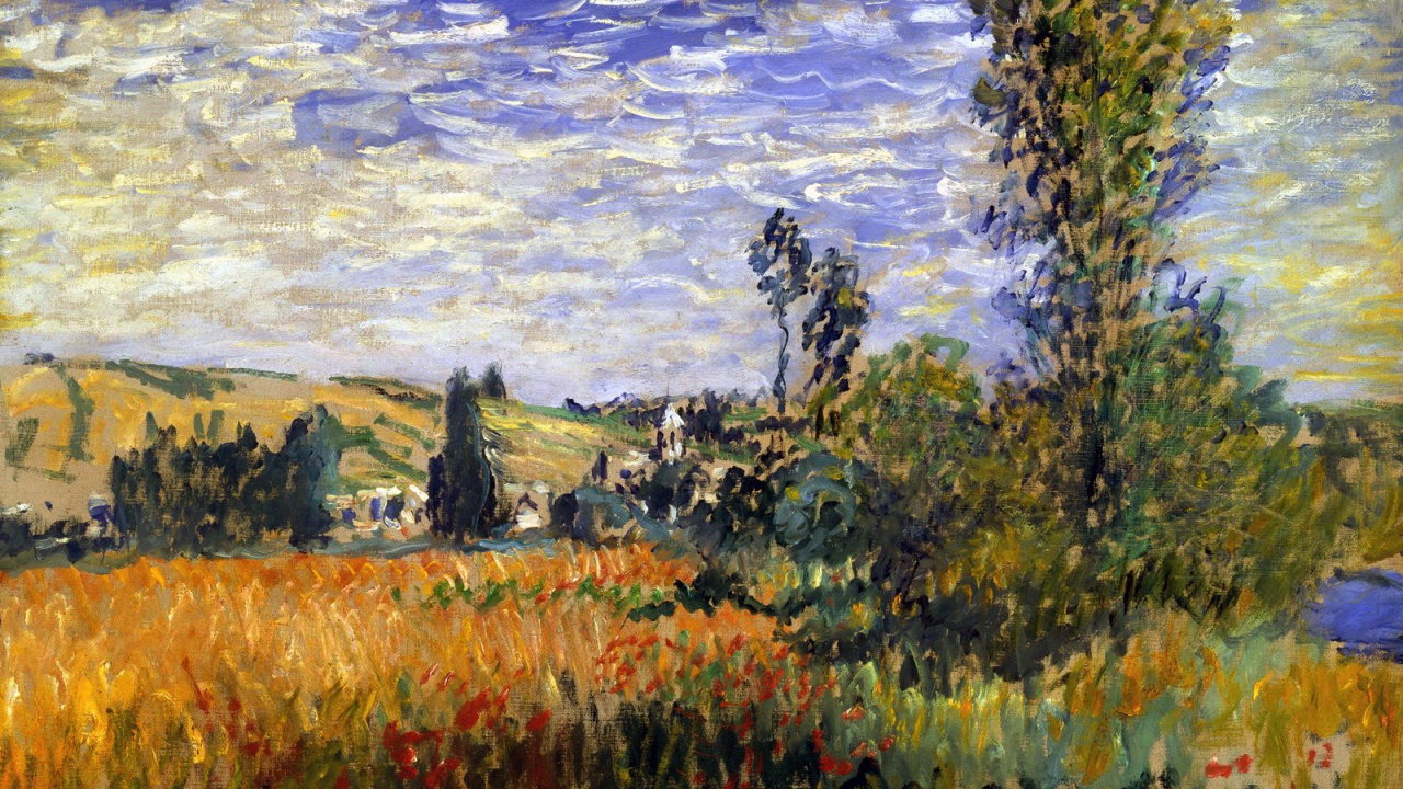 Картина Моне - момент Вечера