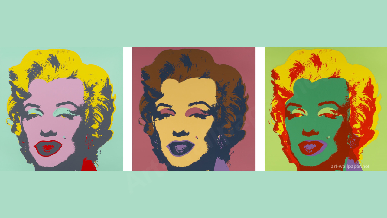 Картина Энди Уорхола три головы