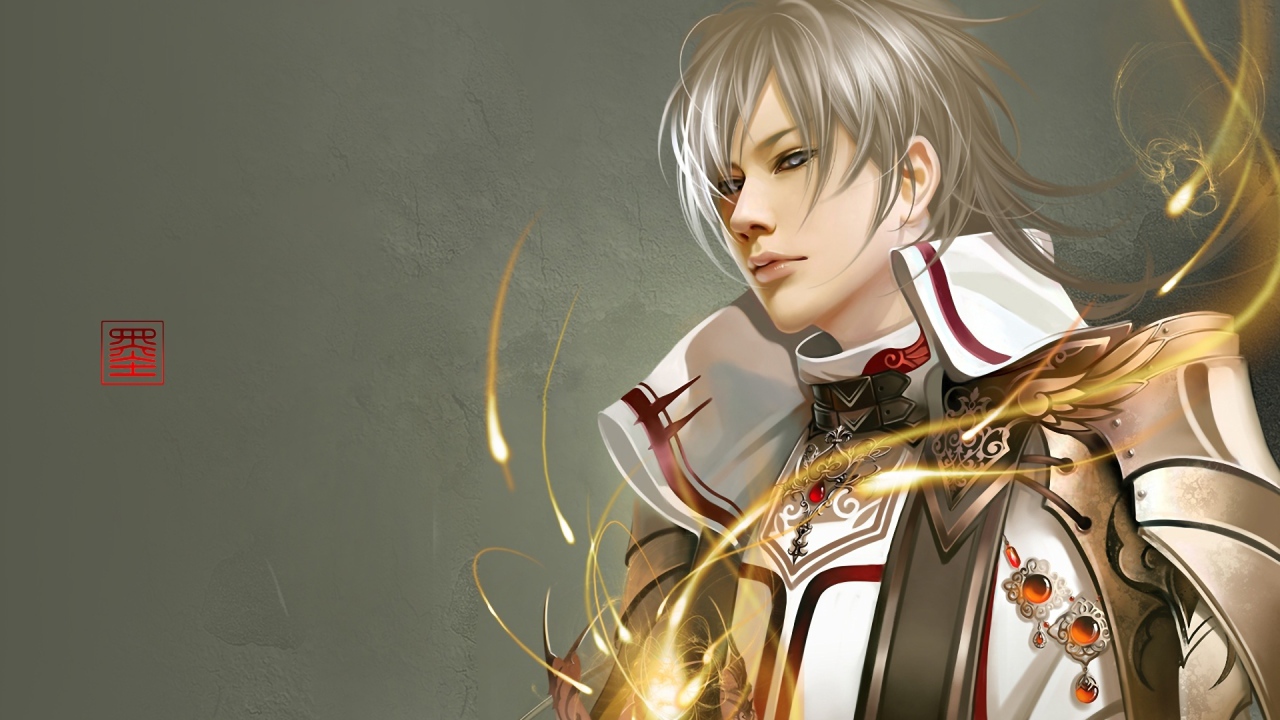 Парень на сером фоне