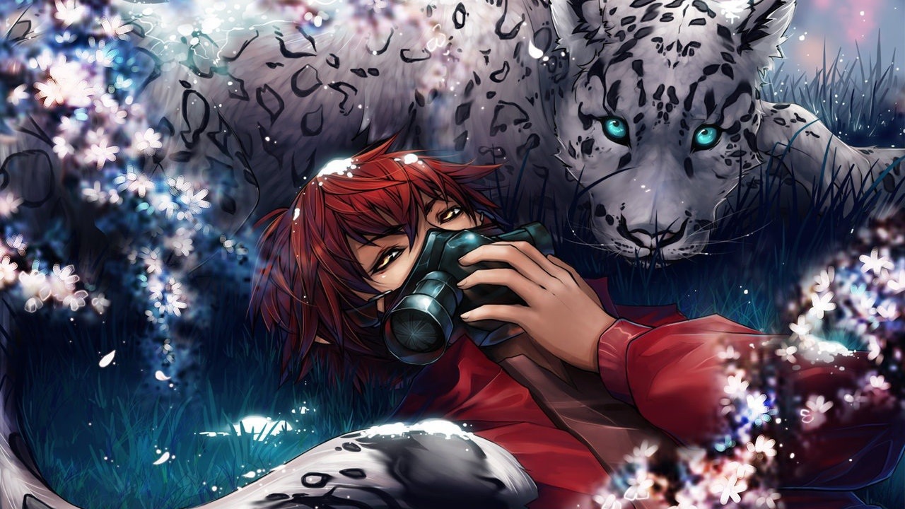 Снежный барс и девочка