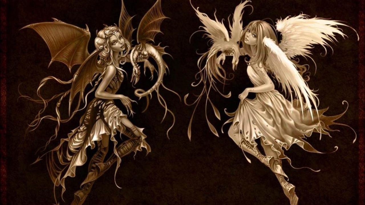 Черный и белый ангелы