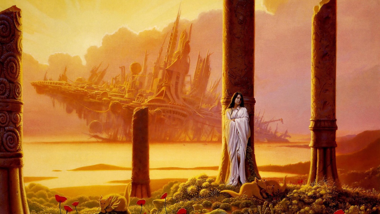 Девушка в белой одежде