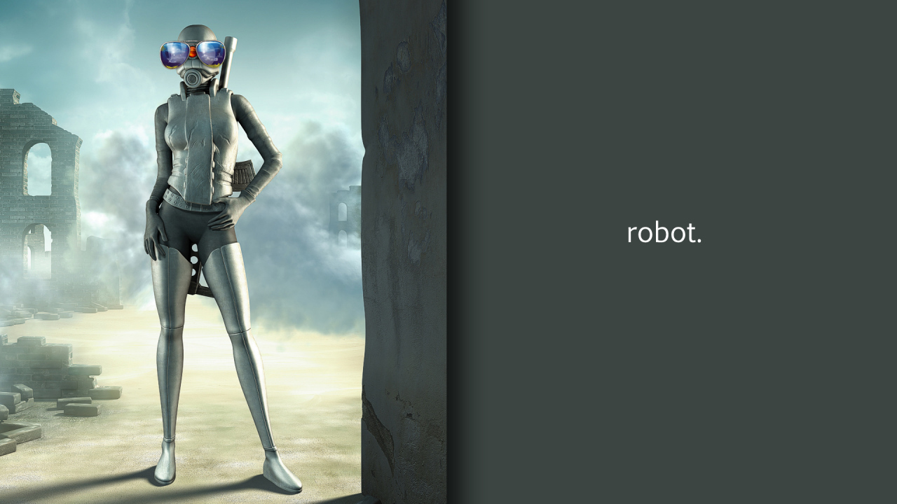 Робот в синих очках