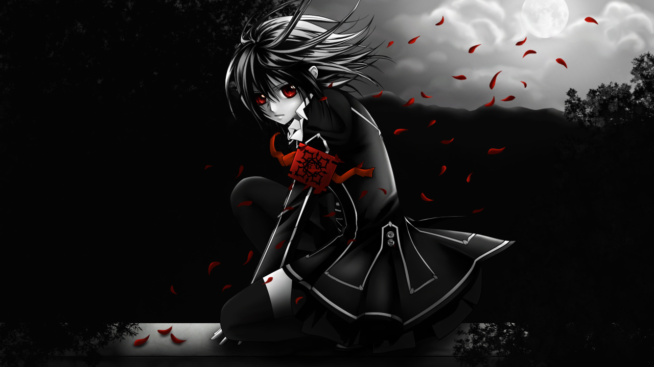 Девушка вампир из Аниме