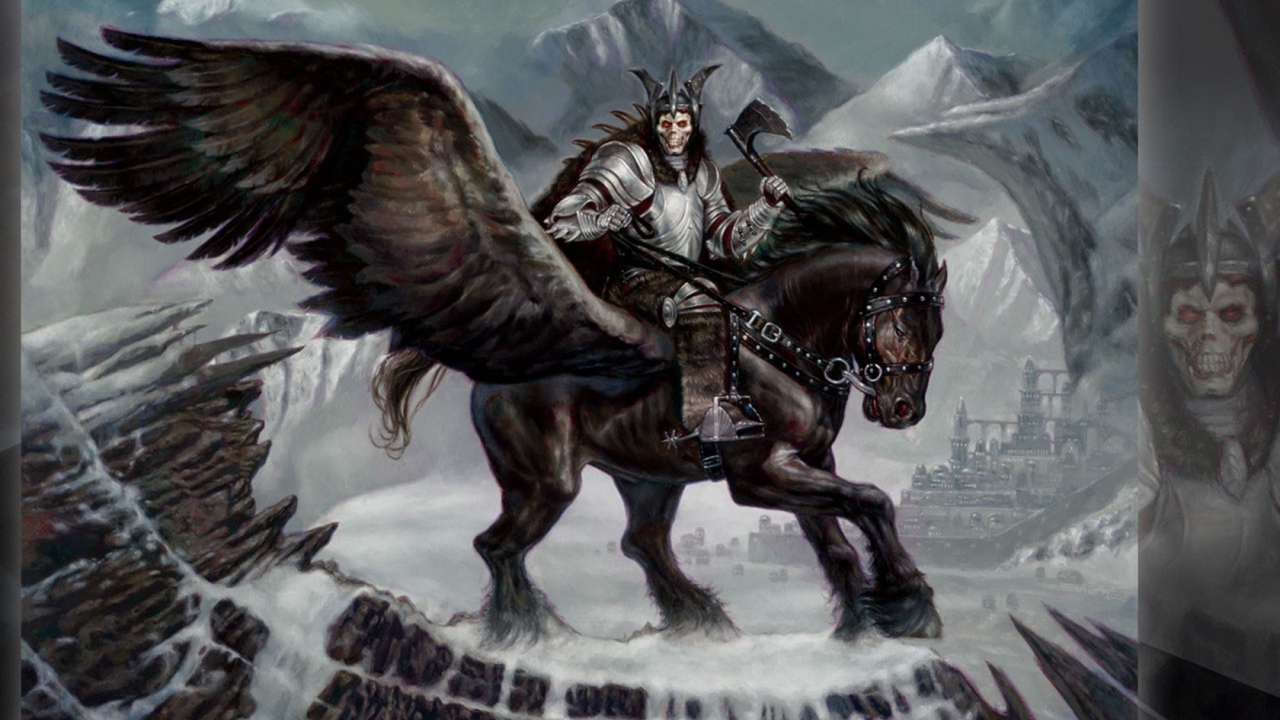 Воин на крылатой лошади