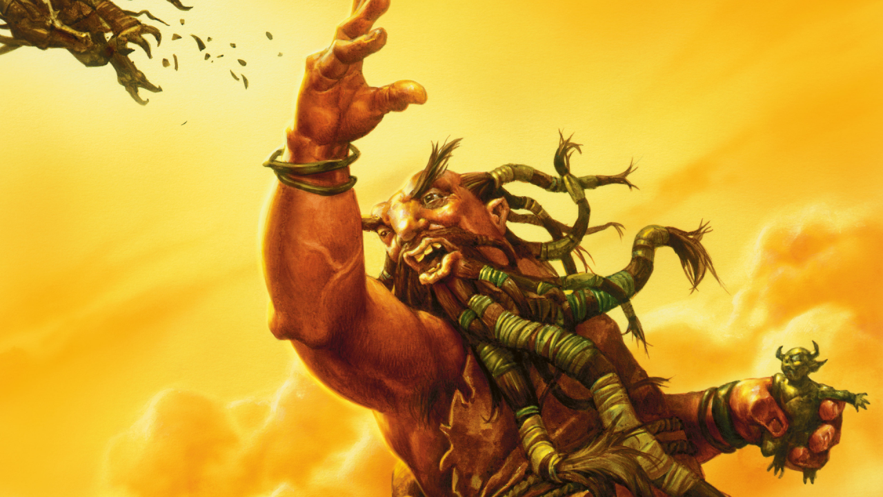 Джин с чертом в руке