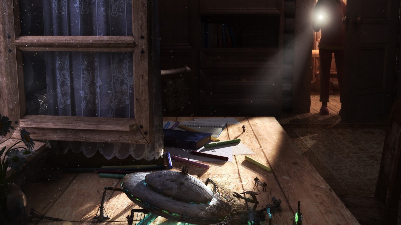 Летающая тарелка на столе