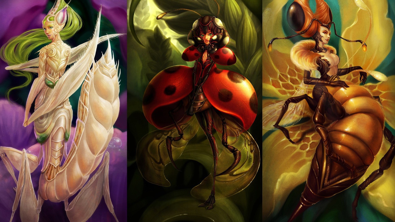 Насекомые девушки