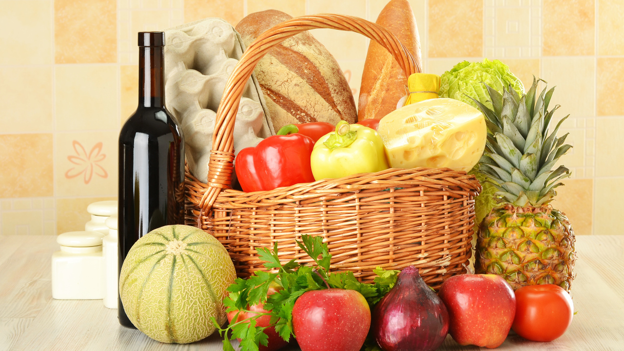 Корзина с продуктами