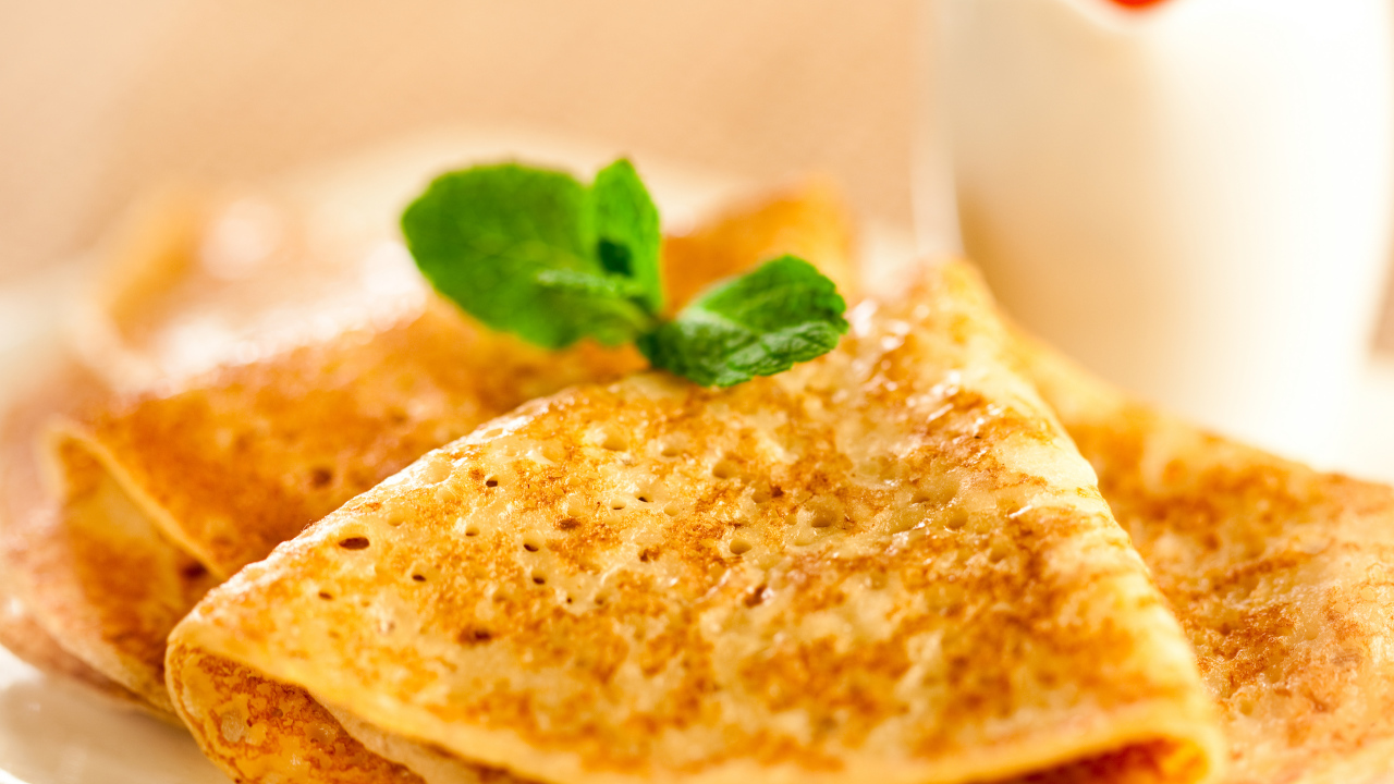 Блины с мятой