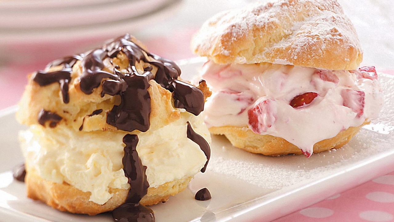 Булочки с кремом