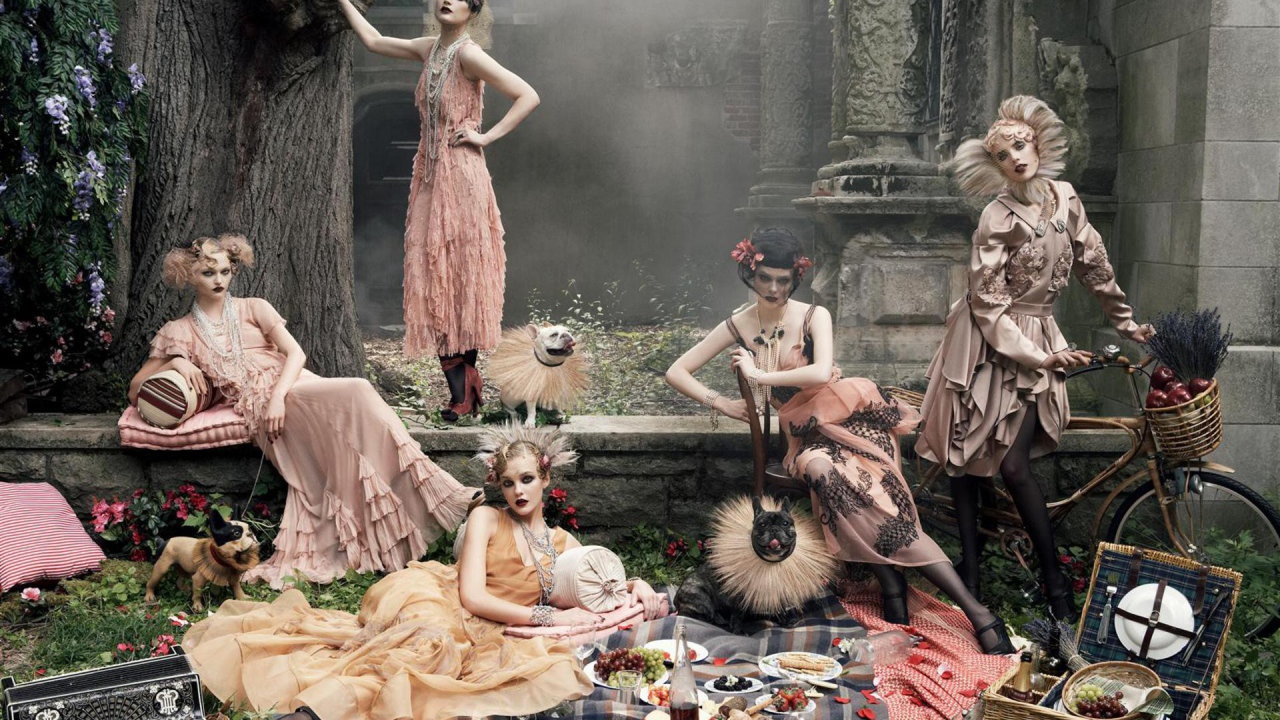 Девушки на пикнике