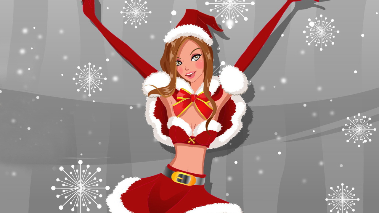 Девочка в Новогоднем костюме