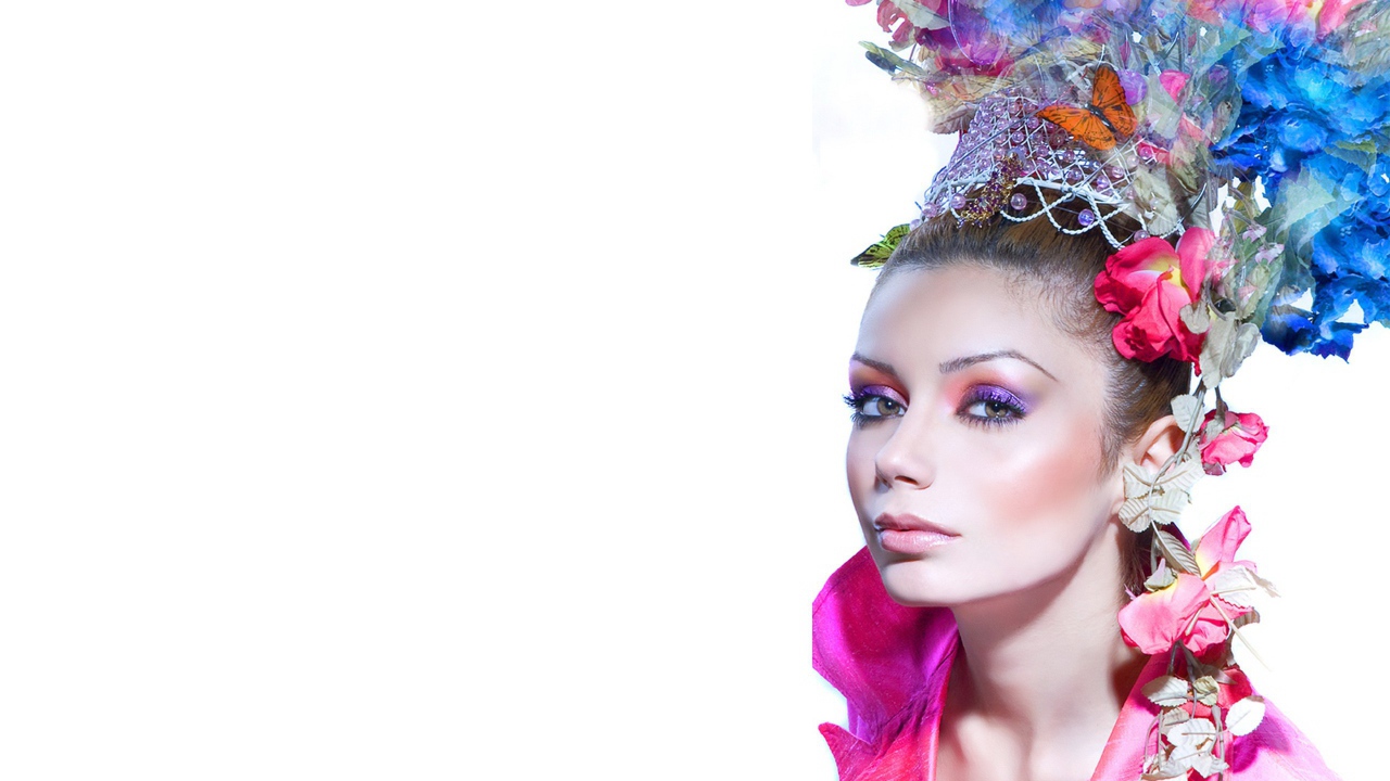 Портрет на белом фоне