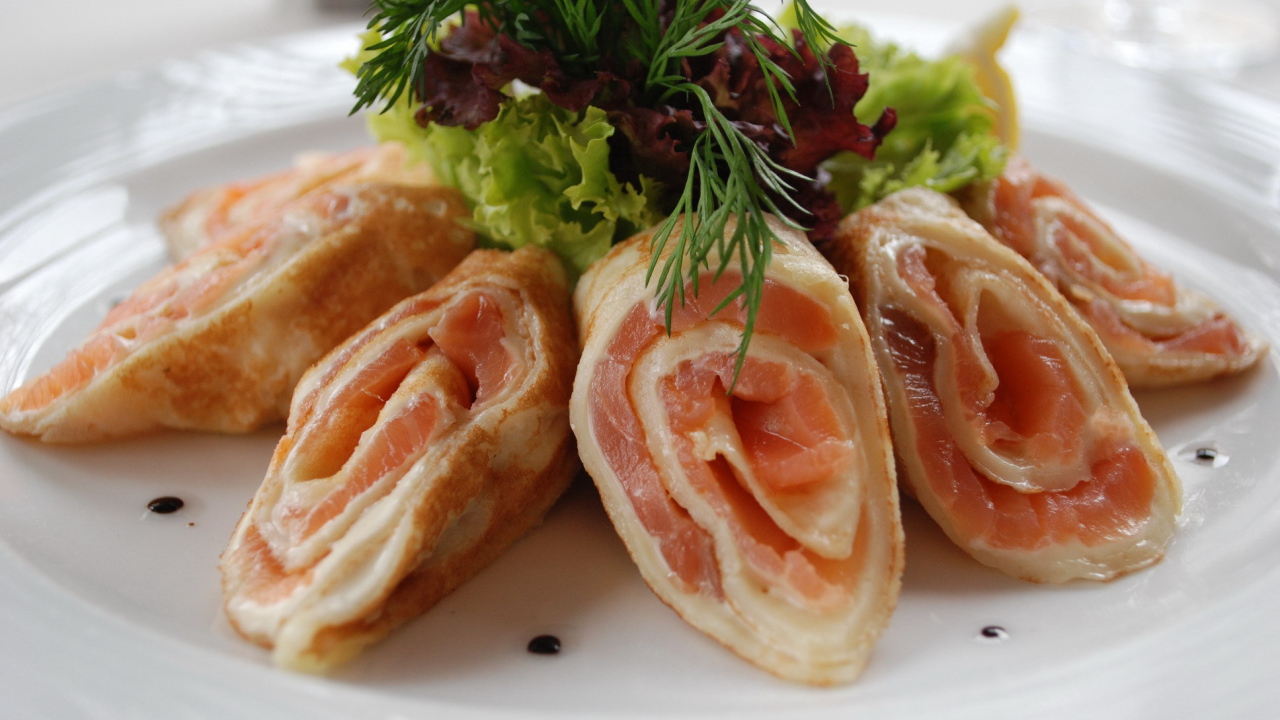 Блинные роллы на Масленицу