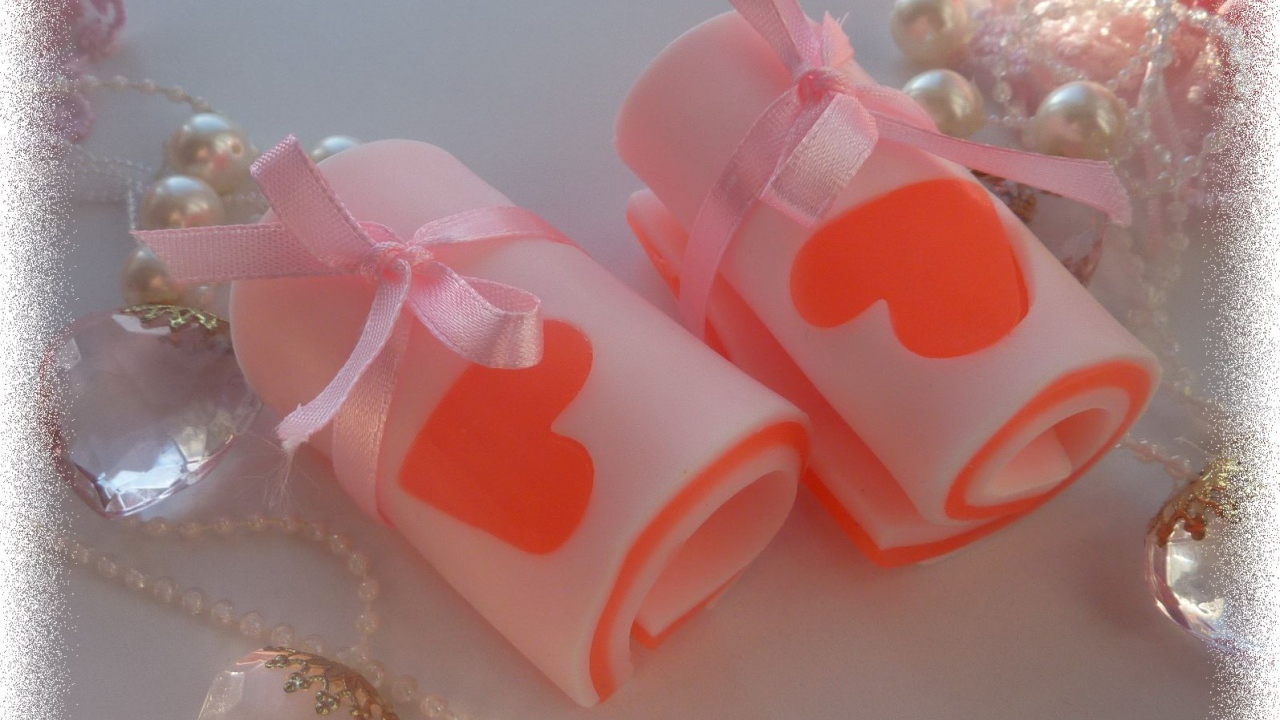 Мыло с сердцем на День Святого Валентина 14 февраля