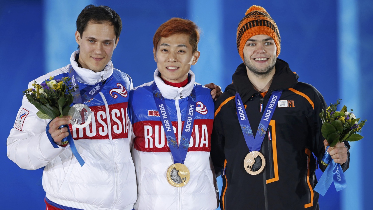 На пьедестале Олимпиады Виктор Ан