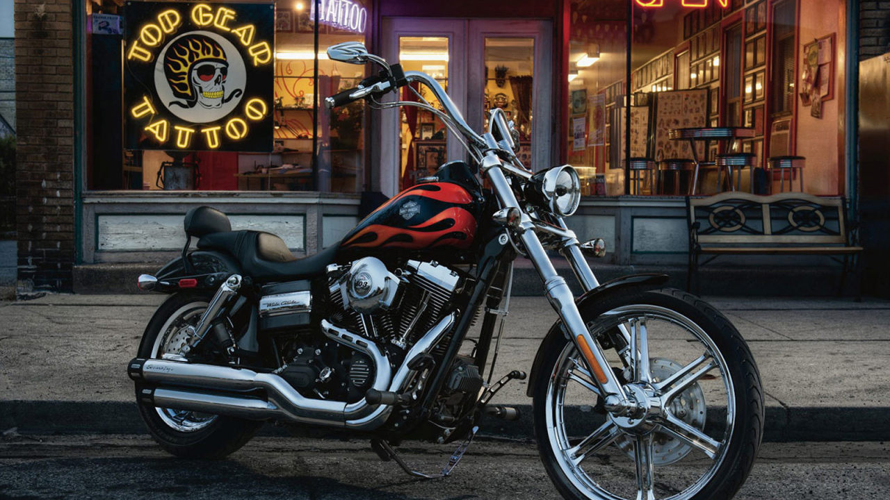 Невероятный мотоцикл Harley-Davidson Dyna Wide Glide