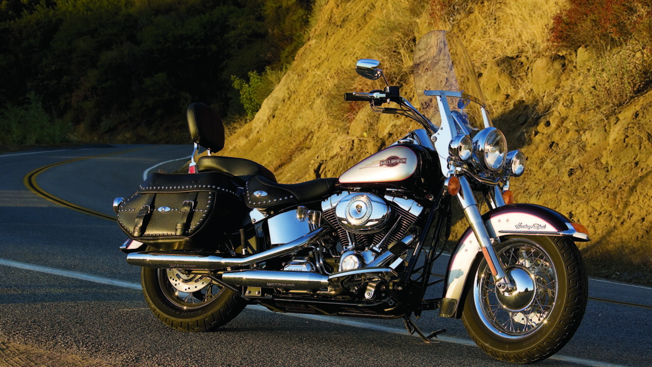 Невероятно быстрый мотоцикл Harley-Davidson Heritage Softail