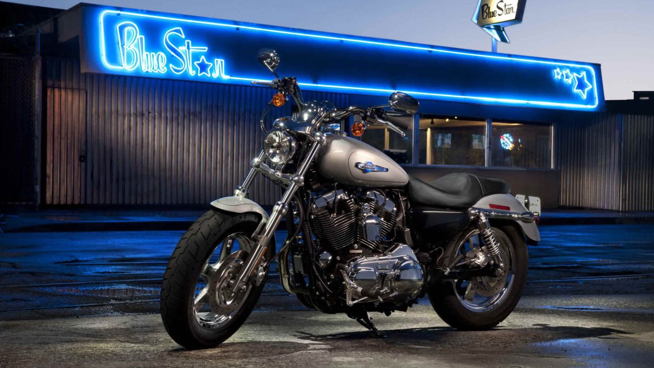 Надежный мотоцикл Harley-Davidson XL 1200C Sportster Custom