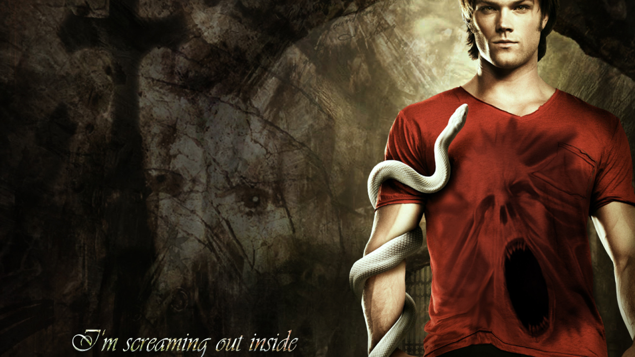 Сем со змеей из сериала Сверхъестественное