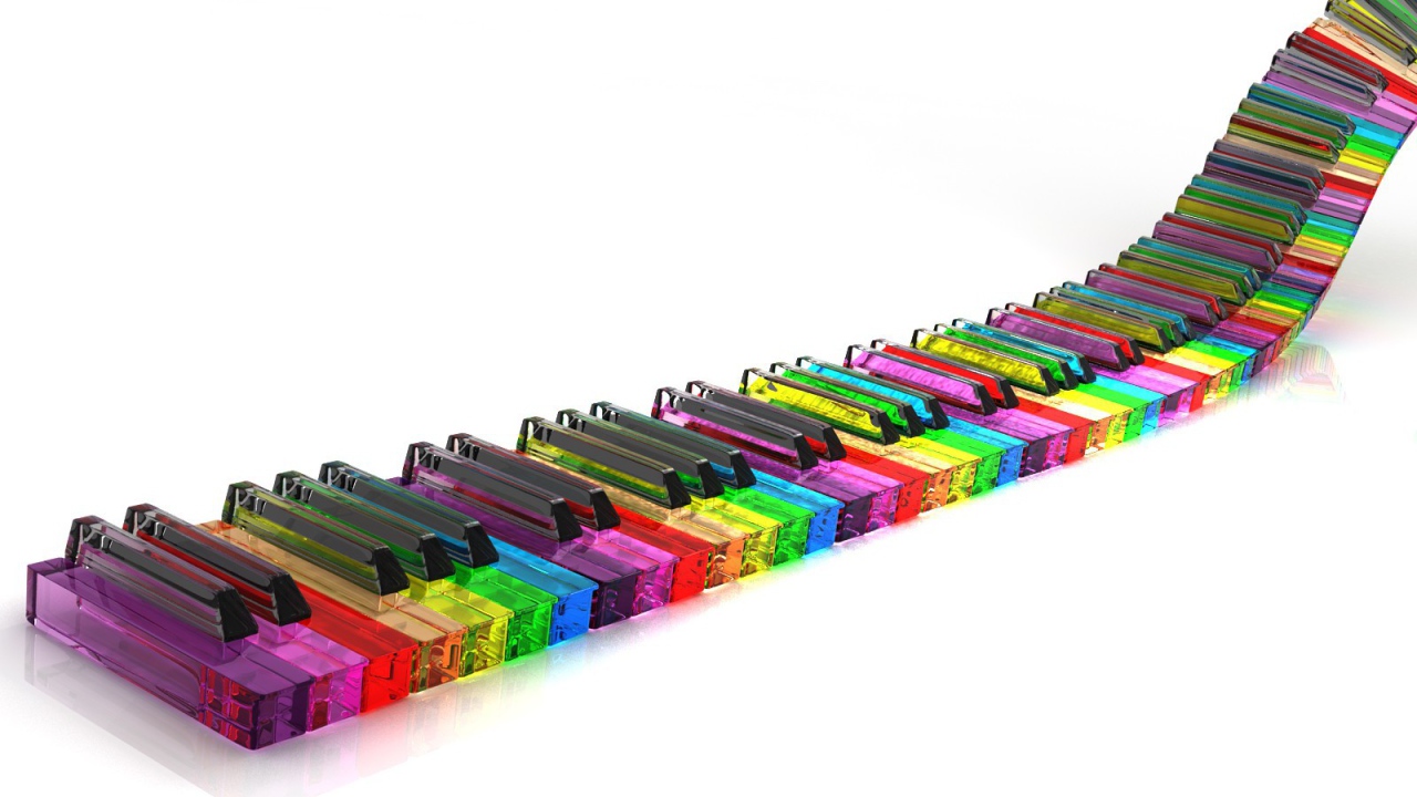 Разноцветные клавиши