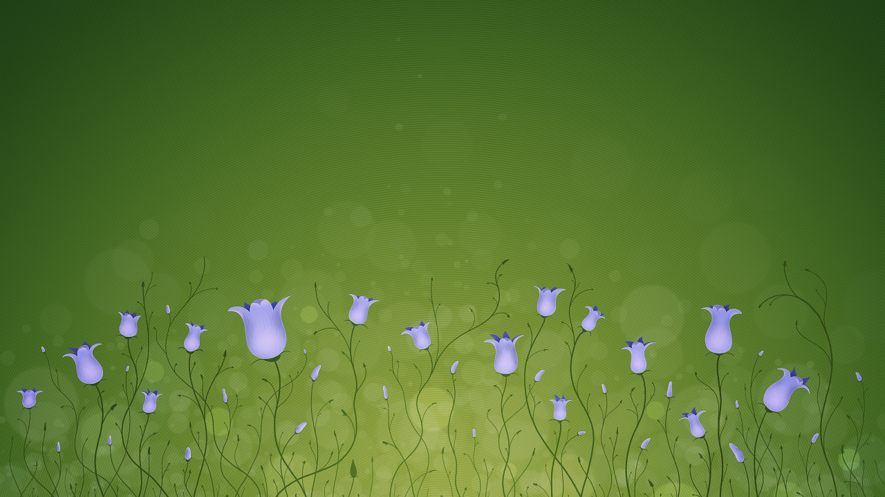 Красивый рисунок цветы колокольчики