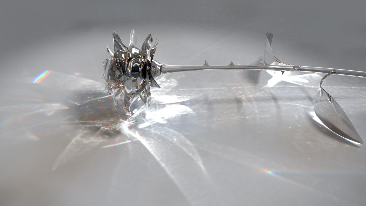 Стеклянная роза