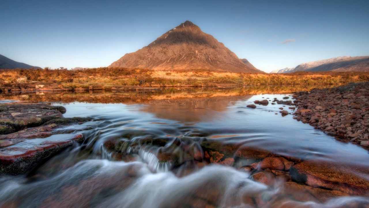 Река на горном плато