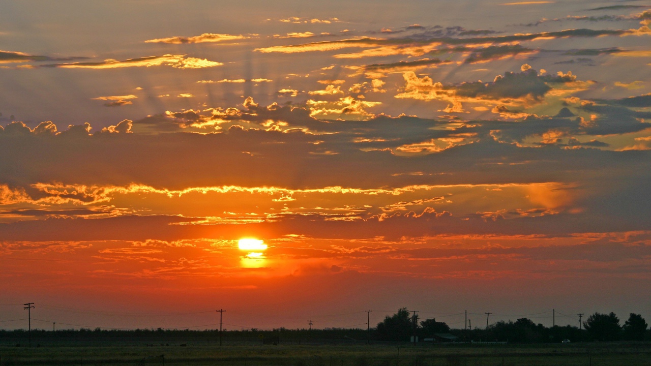 Оранжевый закат