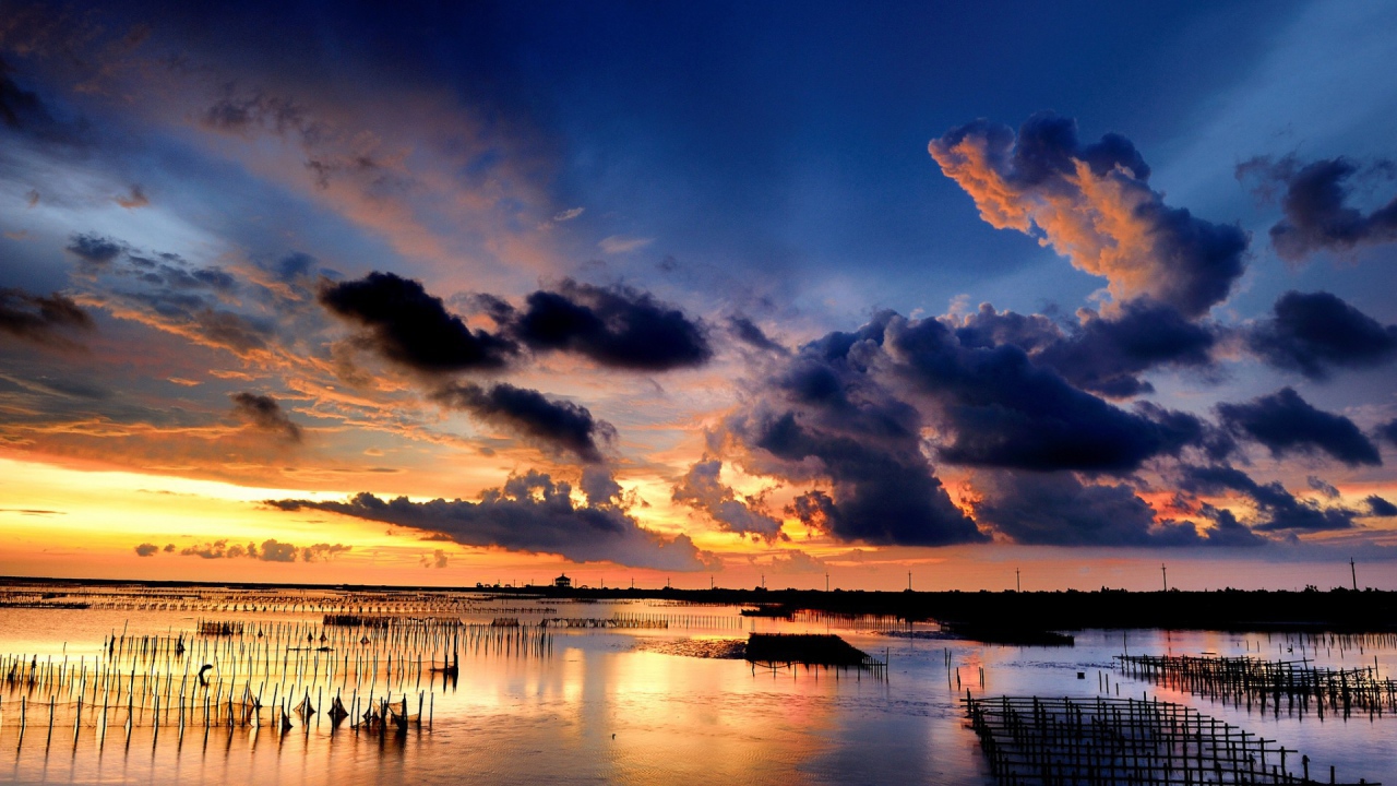 Закат в бухте