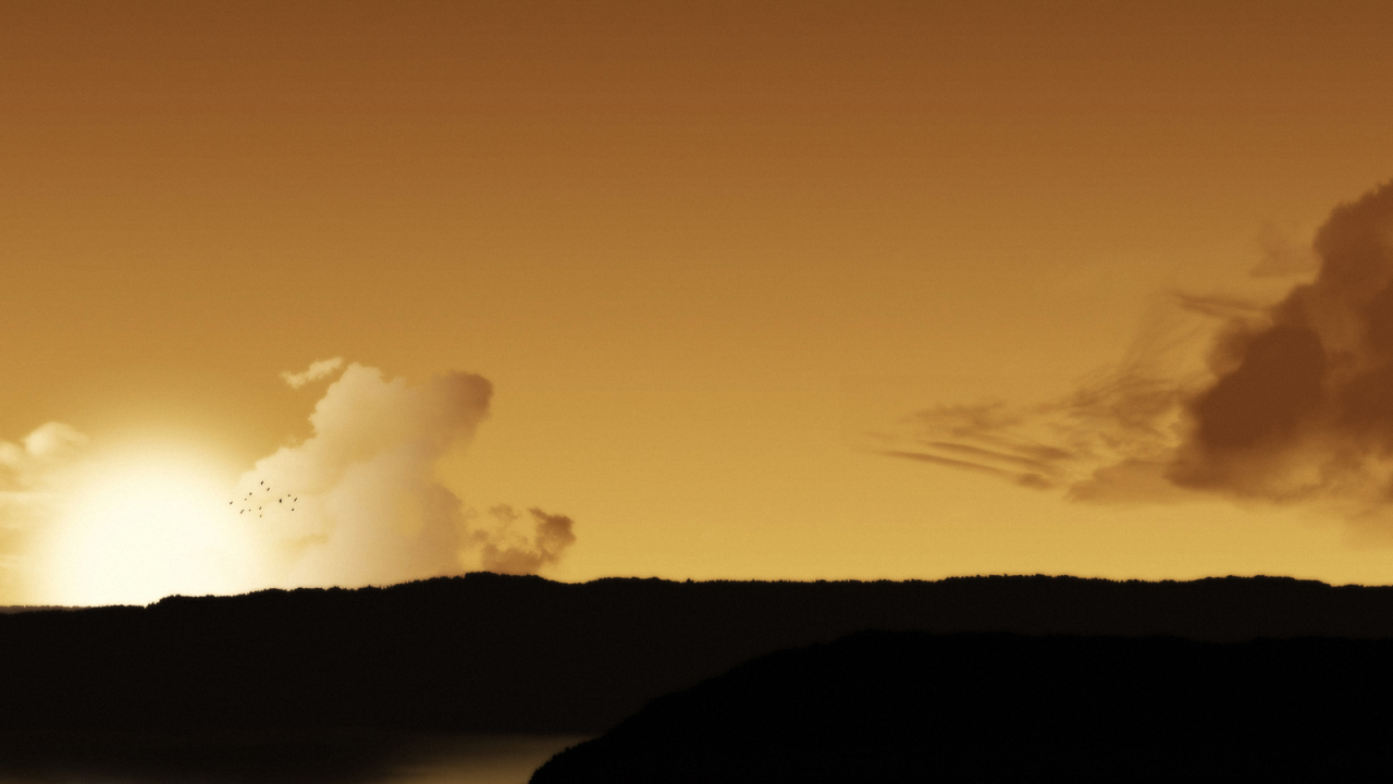 Желтый закат